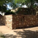 Privacy wall to hide the kitchen garden