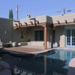 Backyard showing the casita addition